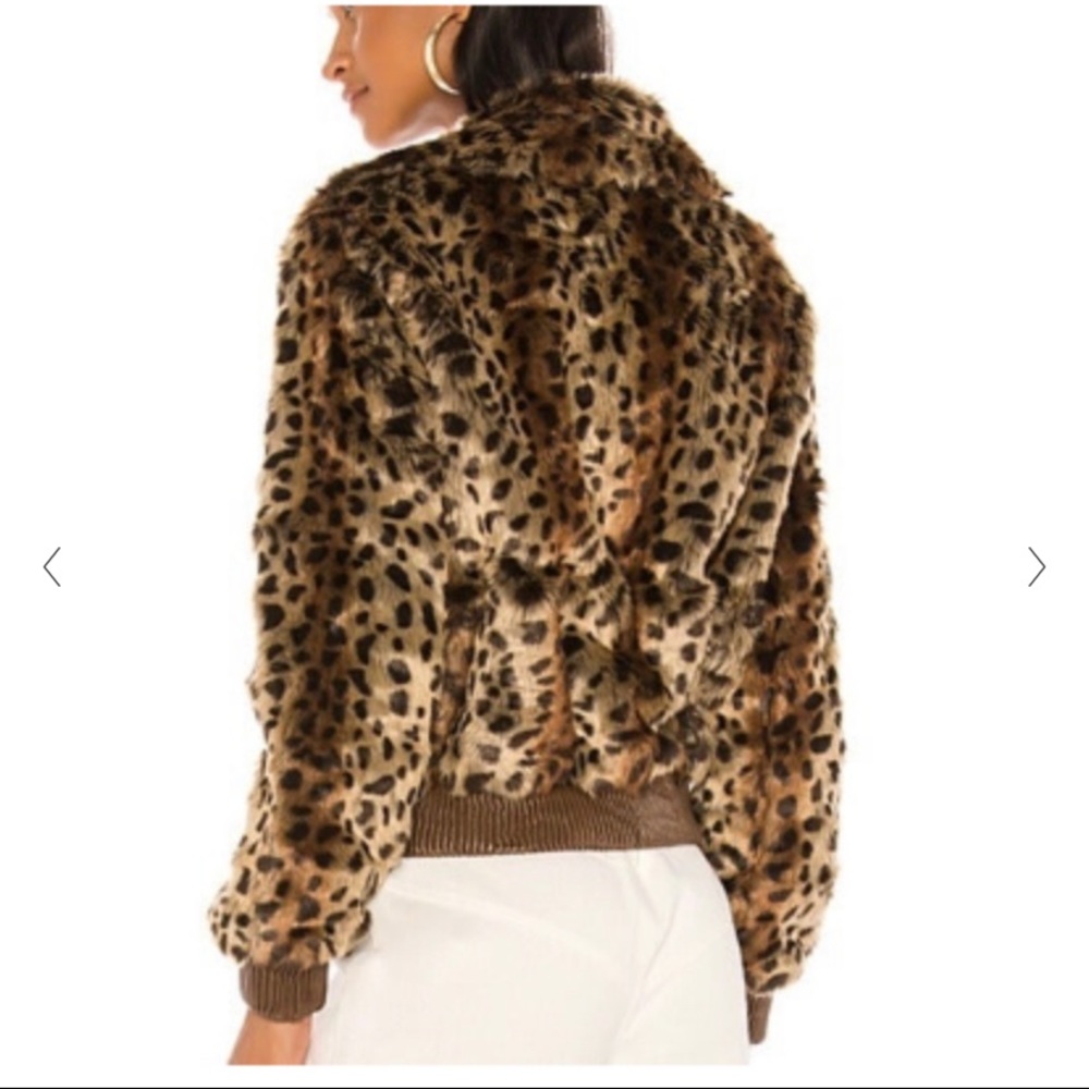 ASTR The Label NWOT Faux Fur Leopard Jacket - Picture 5 of 8